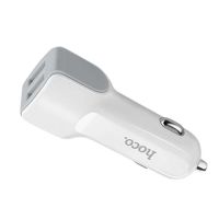 Автомобильное зарядное устройство USB Hoco Z23 (2 порта/5V/2.4A) <белый> ― OnlineBazar.su