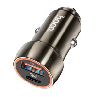 Автомобильное зарядное устройство USB Hoco Z46A (20W/QC3.0/PD) <черный> ― OnlineBazar.su