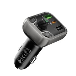 Автомобильный FM модулятор (трансмиттер) Borofone BC38 (3А/QC 3.0/USB-C PD/Bluetooth) <черный>