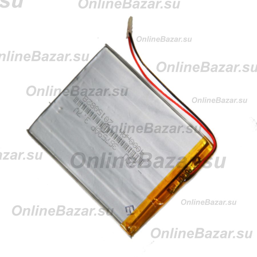 Аккумуляторная батарея для планшета WEXLER (72*92*3 mm/3,7v/Li-Pol/2 контакта) 4000 mAh ― OnlineBazar.su