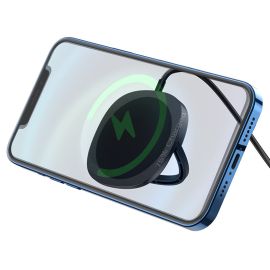 Беспроводное зарядное устройство Hoco CW35 (MagSafe) <черный>