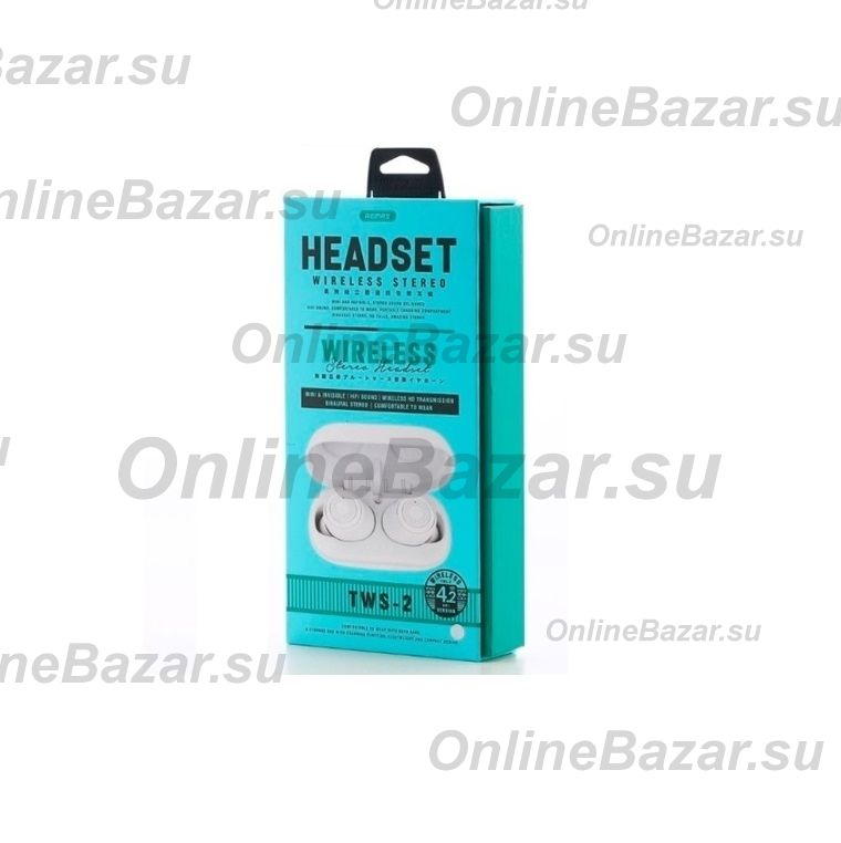 Беспроводные bluetooth наушники Remax TWS-2s <белый> ― OnlineBazar.su