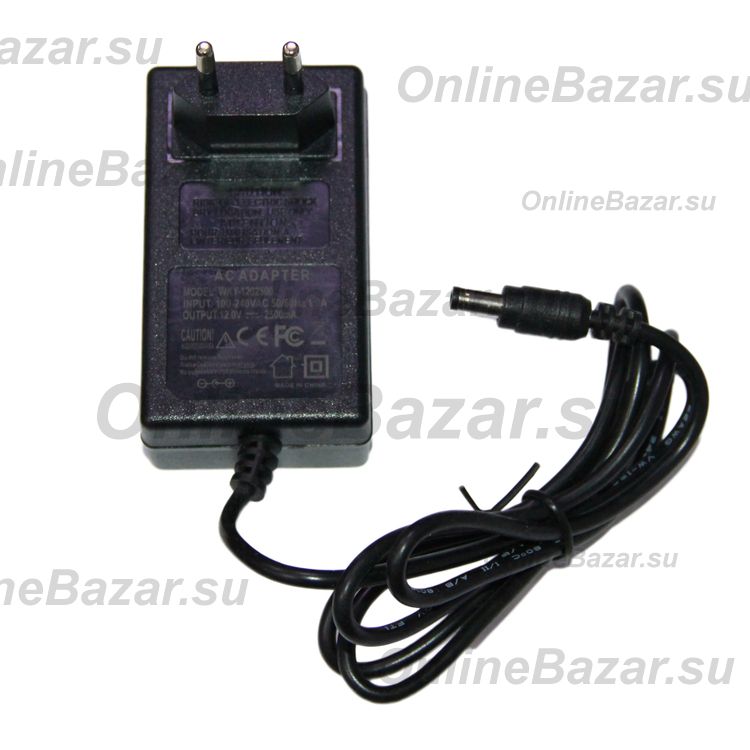 Блок питания (12V/2.5A/штекер 5.5*2.1) <черный>  ― OnlineBazar.su