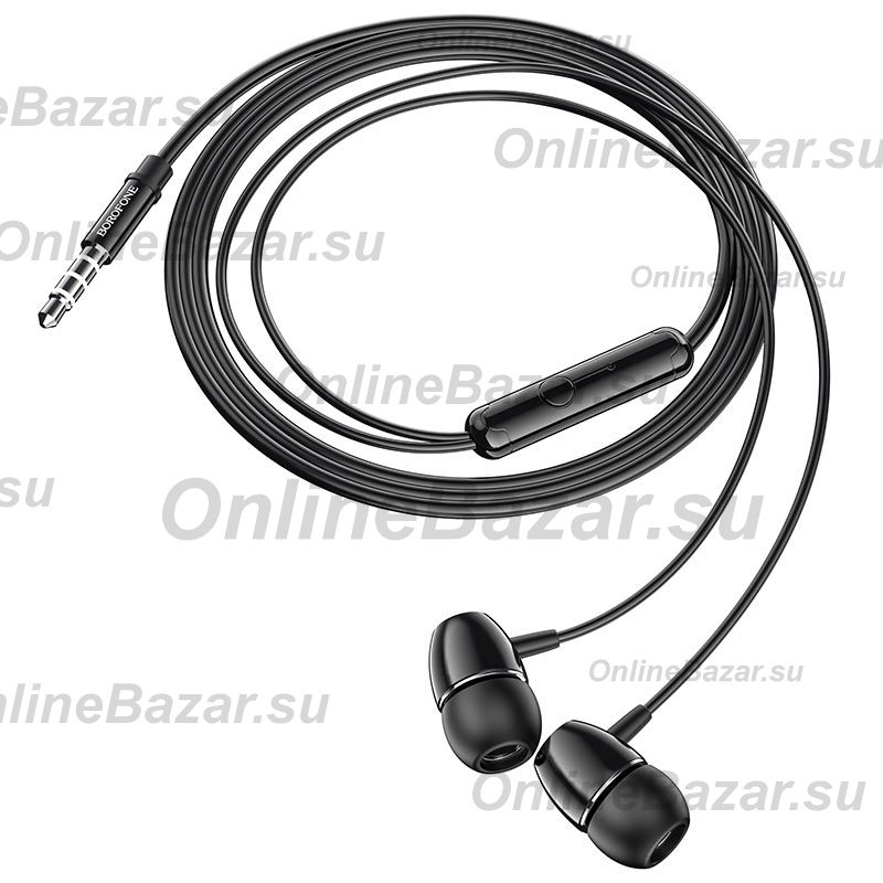 Гарнитура 3.5 Borofone BM57 <черный> ― OnlineBazar.su