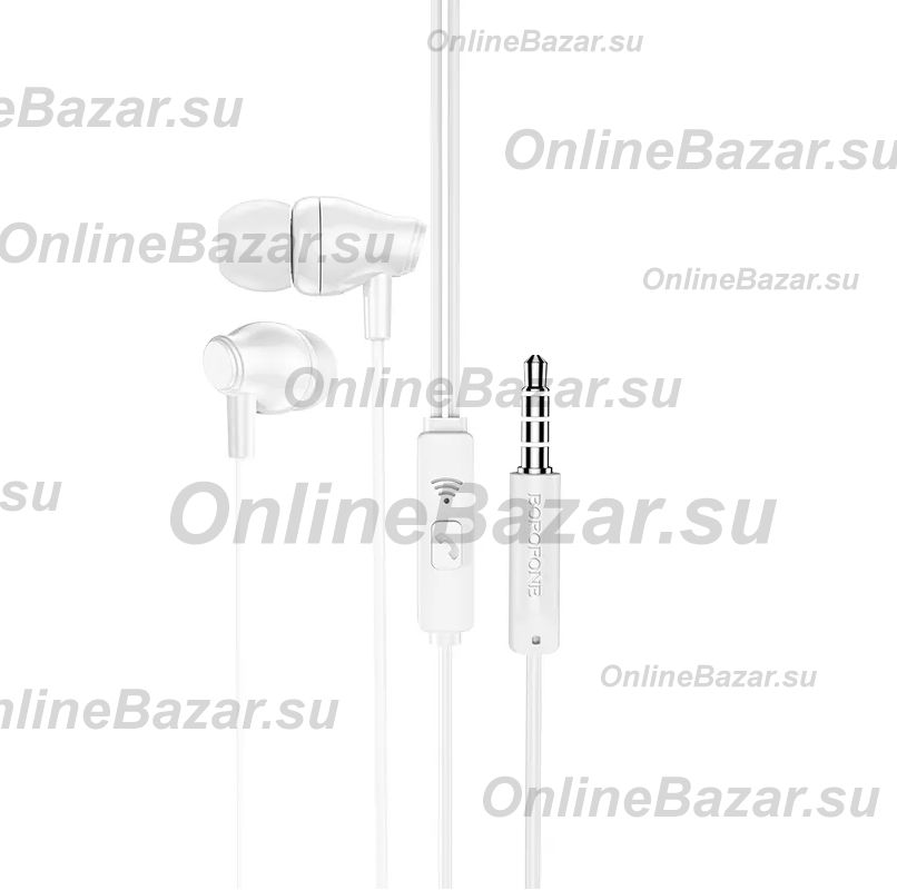 Гарнитура 3.5 Borofone BM61 <белый> ― OnlineBazar.su