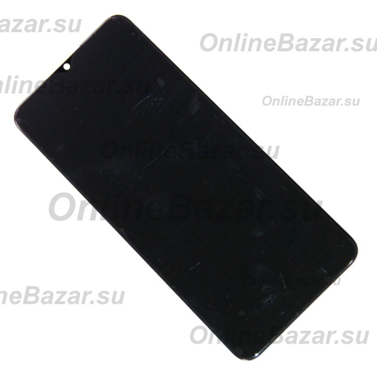 Дисплей для Realme Narzo 30A в сборе с тачскрином <черный> (оригинал) ― OnlineBazar.su
