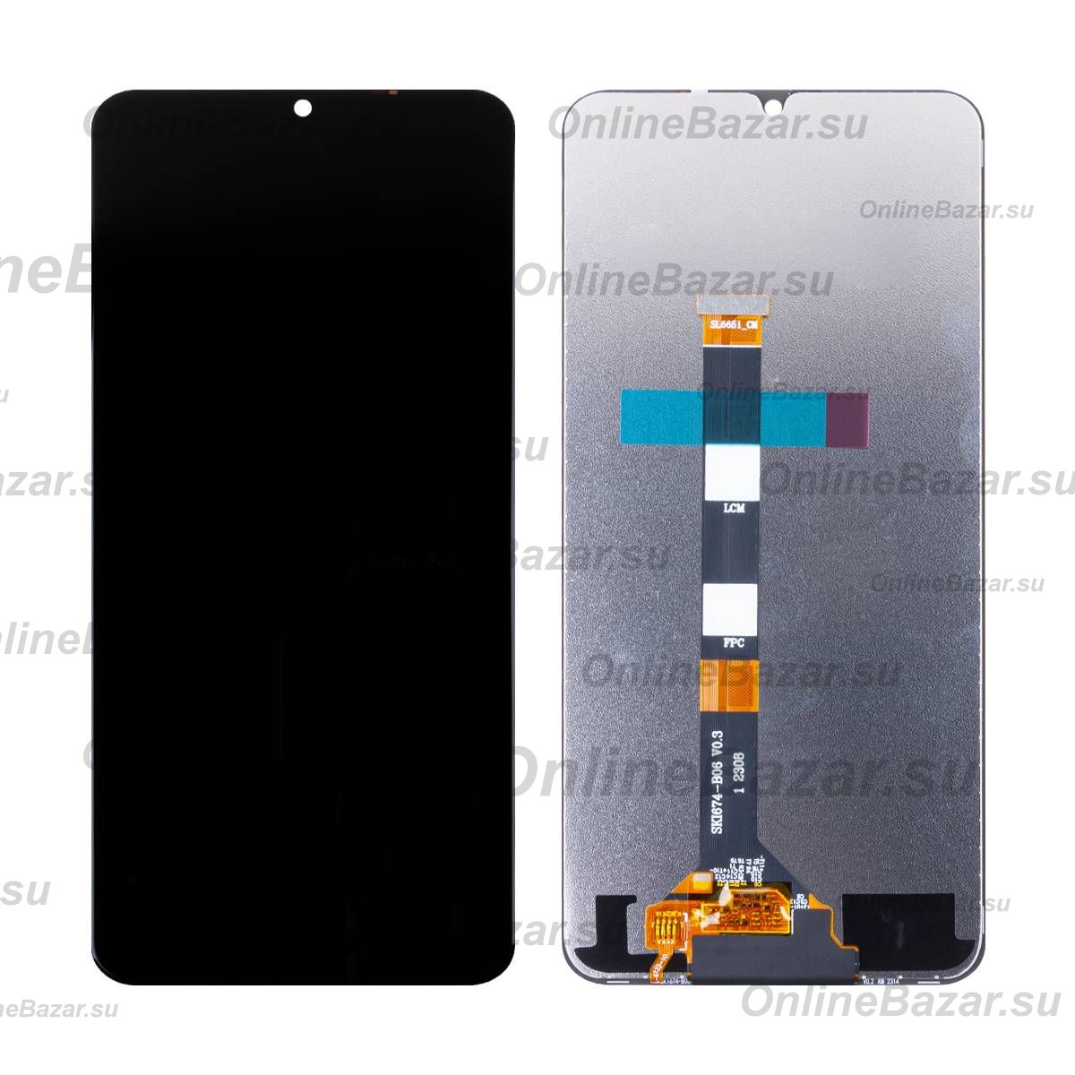Дисплей для Realme C51 в сборе с тачскрином <черный> (оригинал) ― OnlineBazar.su