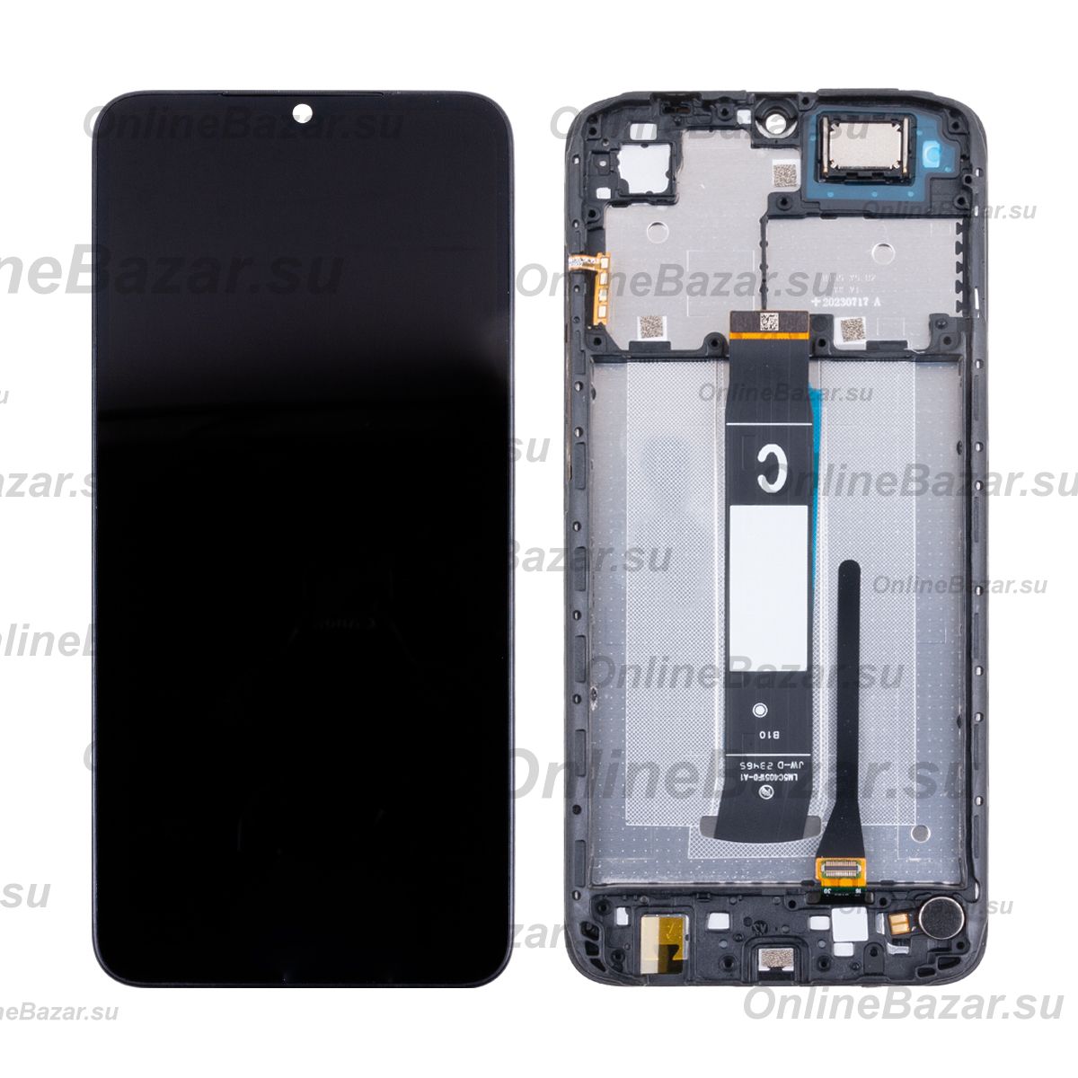 Дисплей для Xiaomi Redmi A2+ модуль в сборе с тачскрином <черный> (оригинал) ― OnlineBazar.su