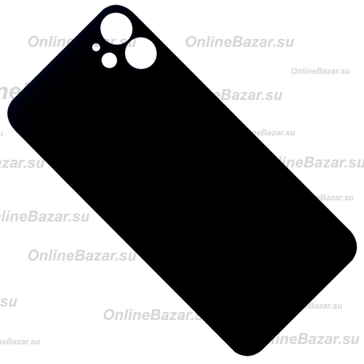 Задняя крышка для Apple iPhone 11 (широкий вырез под камеру) <черный> ― OnlineBazar.su