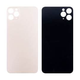 Задняя крышка для Apple iPhone 11 Pro Max (широкий вырез под камеру) <золотой> (оригинал)