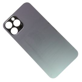 Задняя крышка для Apple iPhone 12 Pro Max (широкий вырез под камеру) <серый>