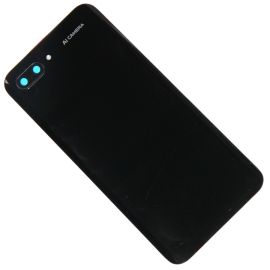 Задняя крышка для Honor 10 (COL-L29) со стеклом камеры <черный> (оригинал)