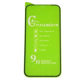 Защитная пленка для Apple iPhone 12 (полное покрытие, силикон) <черный>
