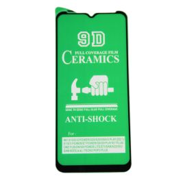 Защитная пленка для Samsung SM-A226B (Galaxy A22s 5G) (полное покрытие, силикон) <черный>