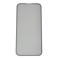 Защитное стекло для Apple iPhone 14 Pro Max (2,5D/закаленное, матовое, полная наклейка) <черный> ― OnlineBazar.su