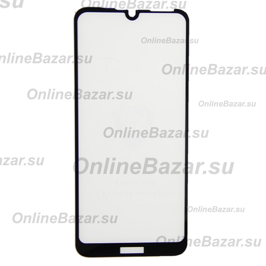Защитное стекло для Huawei MRD-LX1F (2.5D/полная наклейка) <черный> ― OnlineBazar.su