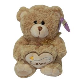 Игрушка мягкая Медведь Soomo с сердцем и бантом (21см)