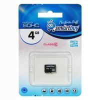 Карта памяти MicroSD 4 Gb CL10 Smart Buy в блистере без адаптером ― OnlineBazar.su