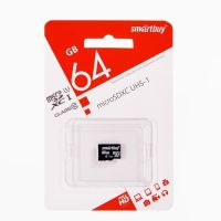 Карта памяти MicroSD 64 Gb CL10 Smart Buy без адаптера  ― OnlineBazar.su