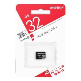 Карта памяти MicroSDHC 32 Gb CL10 UHS-I Smart Buy