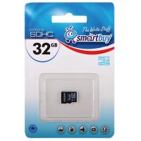 Карта памяти MicroSDHC 32 Gb CL10 Smart Buy в блистере без адаптера ― OnlineBazar.su