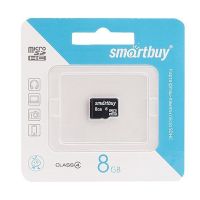 Карта памяти MicroSDHC 8 Gb CL4 Smart Buy в блистере без адаптера ― OnlineBazar.su