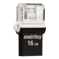 Карта памяти USB 16 Gb Smart Buy OTG Poko <черный> ― OnlineBazar.su