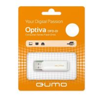 Карта памяти USB 16 Gb Qumo Optiva OFD-01 в блистере <белый> ― OnlineBazar.su