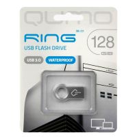 Карта памяти USB 3.0 128 Gb Qumo Ring <металлик> ― OnlineBazar.su