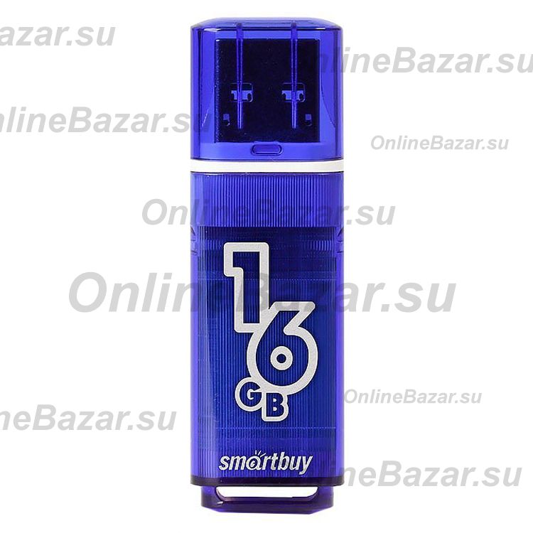 Карта памяти USB 3.0 16 Gb Smart Buy Glossy <темно-синий> ― OnlineBazar.su