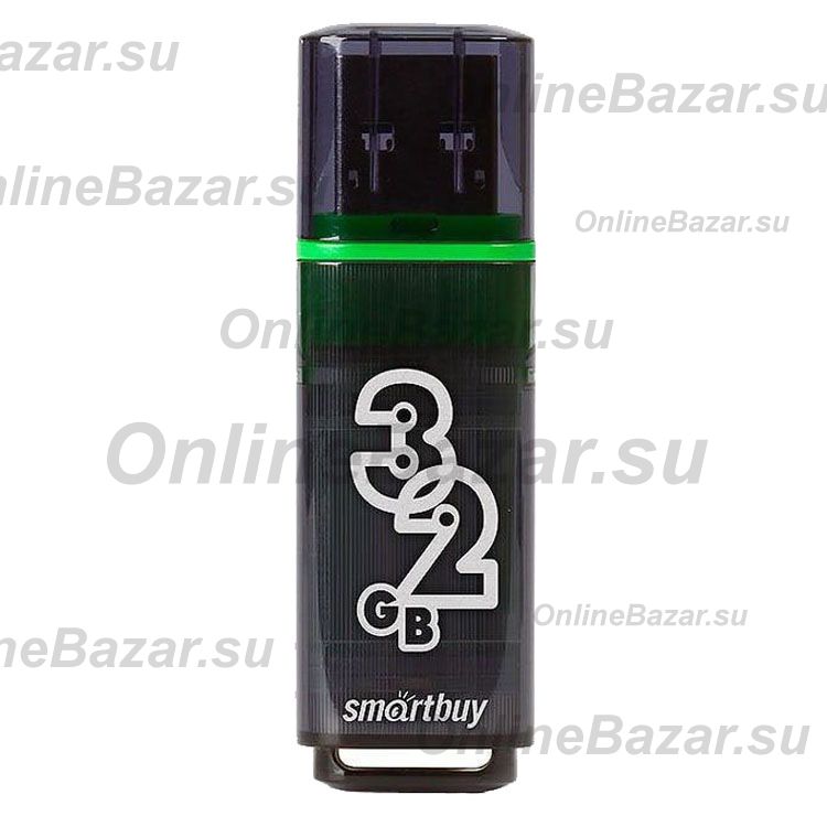 Карта памяти USB 3.0 32 Gb Smart Buy Glossy в блистере <темно-серый> ― OnlineBazar.su