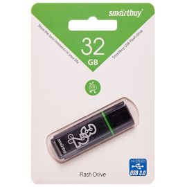 Карта памяти USB 3.0 32 Gb Smart Buy Glossy в блистере <темно-серый>