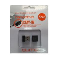 Карта памяти USB 32 Gb Qumo Nano в блистере <черный> ― OnlineBazar.su