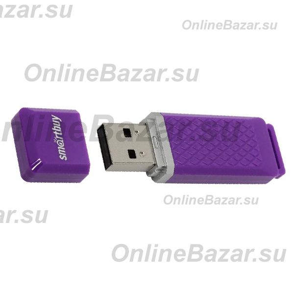 Карта памяти USB 4 Gb Smart Buy Quartz <фиолетовый> ― OnlineBazar.su