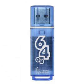 Карта памяти USB 64 Gb Smart Buy Glossy в блистере <синий>
