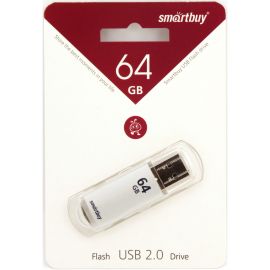 Карта памяти USB 64 Gb Smart Buy V-Cut в блистере <серебро>