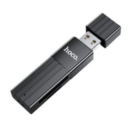 Карт-ридер Hoco HB20 (USB 2.0) <черный>