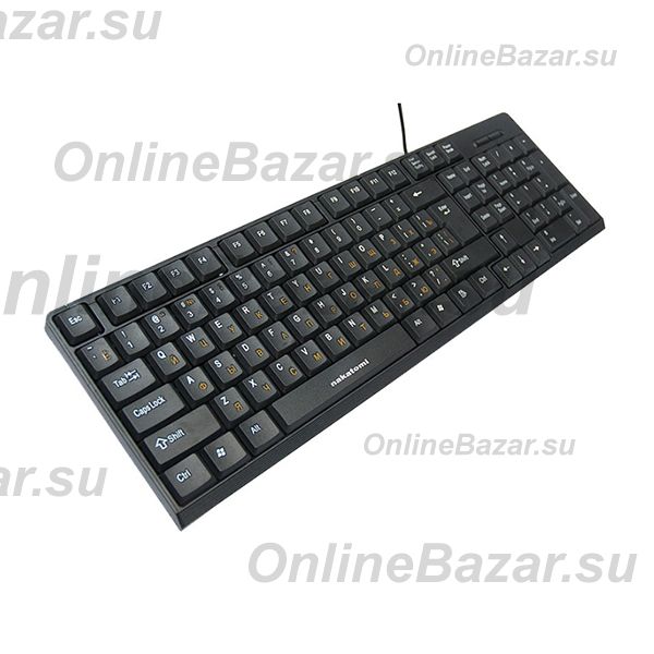 Клавиатура проводная Nakatomi Navigator KN-03U (USB) <черный> ― OnlineBazar.su
