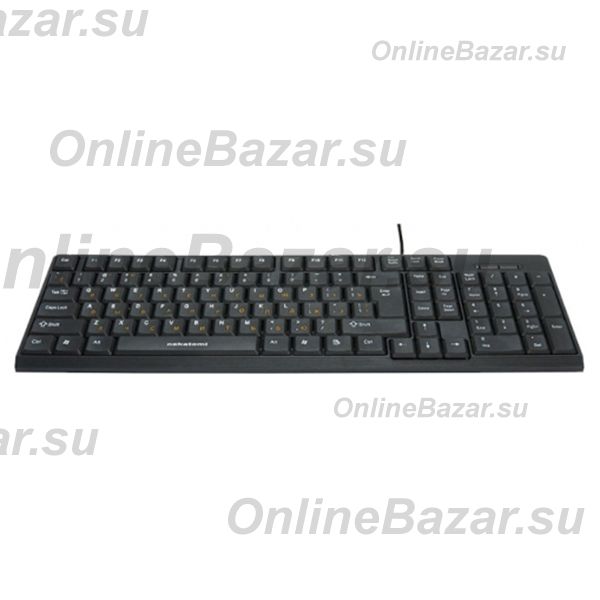 Клавиатура проводная Nakatomi Navigator KN-03U (USB) <черный> ― OnlineBazar.su