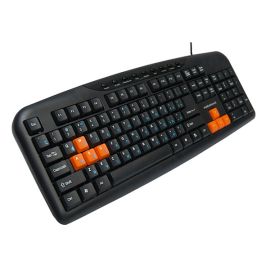 Клавиатура проводная Nakatomi Navigator-Multimedia KN-11U (USB) <черно-оранжевый>