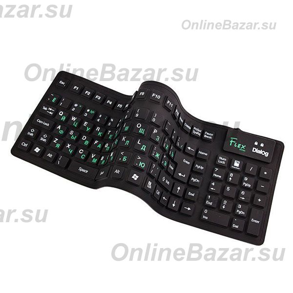Клавиатура Dialog Flex KFX-03U проводная гибкая <черный> ― OnlineBazar.su