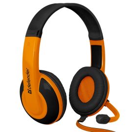 Компьютерная гарнитура Defender G-120 Warhead <черно-оранжевый>