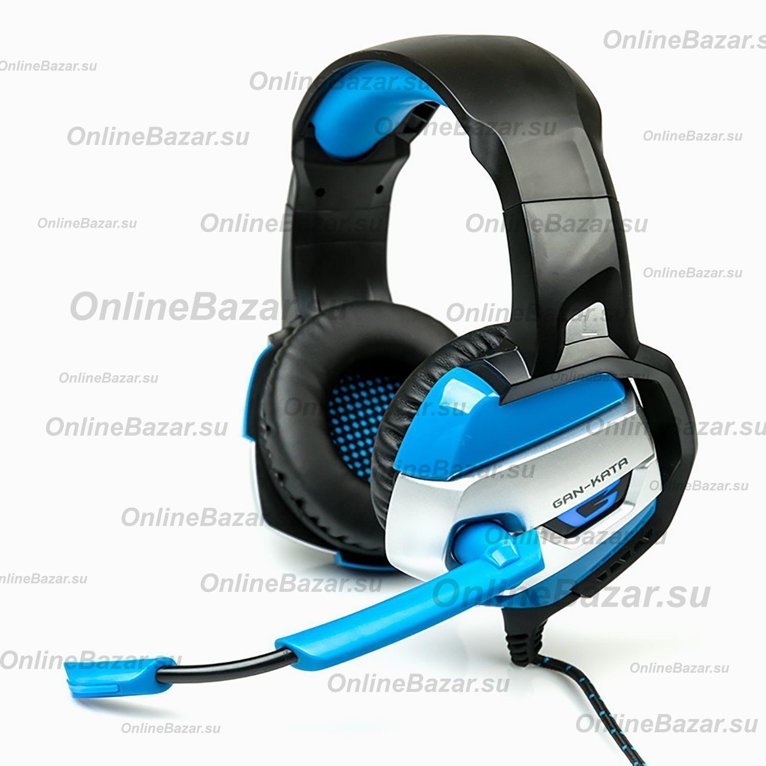 Компьютерная гарнитура Dialog HGK-37L Gan-Kata <черно-голубой> ― OnlineBazar.su