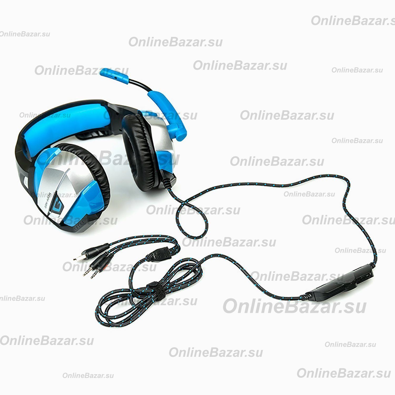 Компьютерная гарнитура Dialog HGK-37L Gan-Kata <черно-голубой> ― OnlineBazar.su