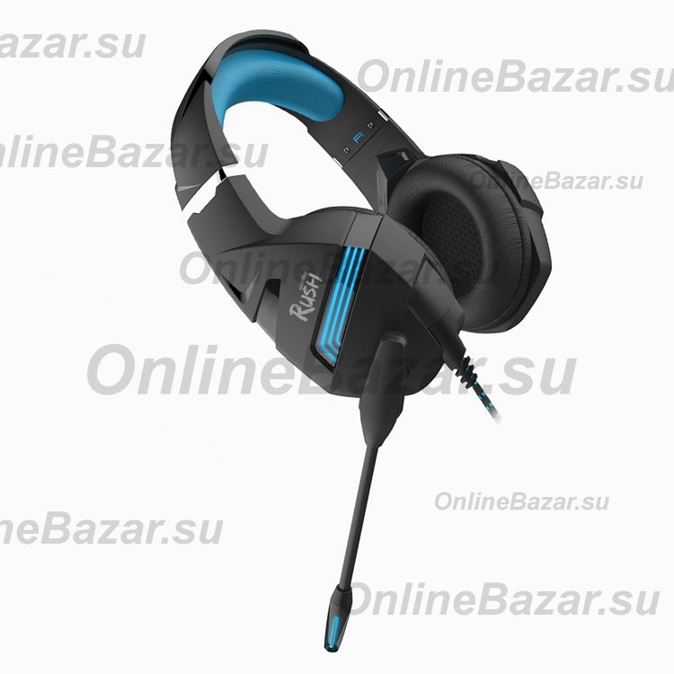 Компьютерная гарнитура Smart Buy SBHG-9000 RUSHDESTROYER <черно-голубой> ― OnlineBazar.su