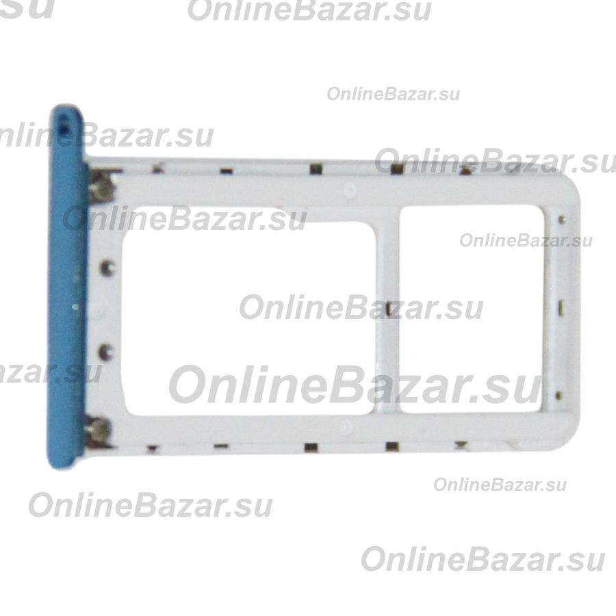 Лоток sim-карты для Xiaomi Redmi Note 5 и карты памяти <синий> ― OnlineBazar.su