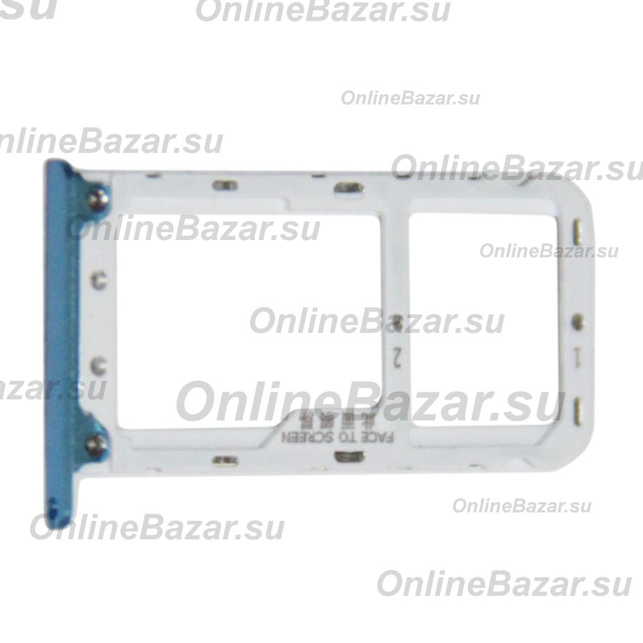 Лоток sim-карты для Xiaomi Redmi Note 5 и карты памяти <синий> ― OnlineBazar.su