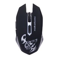 Мышь оптическая беспроводная Nakatomi Gaming mouseMROG-15U RF (игровая) <черный> ― OnlineBazar.su