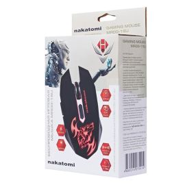 Мышь оптическая беспроводная Nakatomi Gaming mouseMROG-15U RF (игровая) <черный>