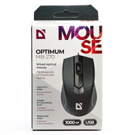 Мышь оптическая Defender Optimum MB-270 <черный>